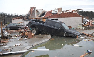 Des tornades ont fait d'importants dégâts, ce mardi 3 mars, dans l'Etat du Tennessee, notamment à Nashville, aux Etats-Unis.