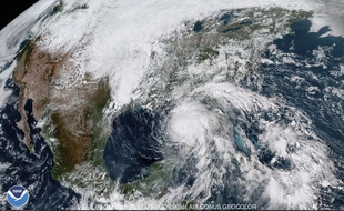 L'ouragan Michael, qui menace la Floride, est passé en catégorie 3 le 9 octobre 2018.