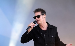 Etienne Daho sur la scène des Vieilles Charrues en juillet 2014.