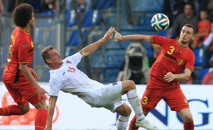 Thomas Vermaelen lors du match amical Belgique-Luxembourg, le 26 mai 2014.