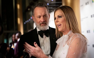 Tom Hanks et Rita Wilson au Kennedy Center Honors, à Washington, le 8 décembre 2019.