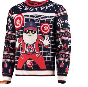 Pull de Noël du PSG avec balles adhérentes