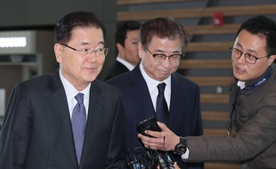 Chung Eui-yong, conseiller national sud-coréen à la Sécurité est en visite aux Etats-Unis.