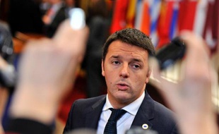 Le président du Conseil italien, Matteo renzi, à Bruxelles le 6 mars 2014
