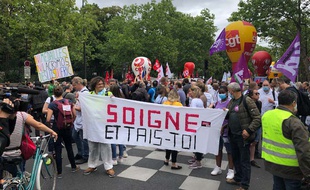 La manifestation le 30 juin à Paris est partie à 14h de l'hôpital Cochin pour rejoindre le ministère de la Santé.
