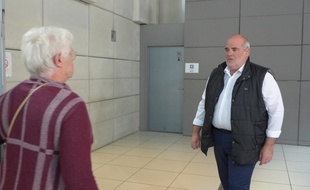 Vincent Delhomel, ex-porte parole de Promenade des Anges, dans le palais justice de Nice.