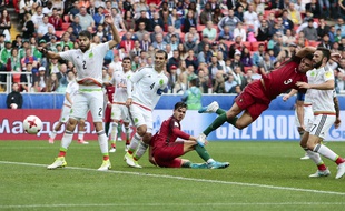 Pepe a égalisé à la dernière minute pour permettre au Portugal de jouer une prolongation en match pour la 3e place de la Coupe des Confédérations face au Mexique, le 2 juillet 2017.