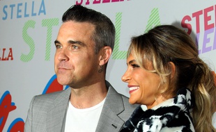 Le chanteur Robbie Williams et sa femme Ayda Field