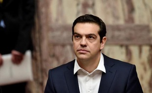 Le ministre grec des Finances Alexis Tsipras, le 13 mars 2015 à Athènes