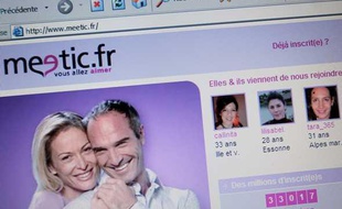 Le site de recontres Meetic.