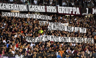 Les banderoles à Metz face au PSG