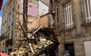 L'immeuble rue Planterose à Bordeaux qui s'est effondré était heureusement inoccupé.
