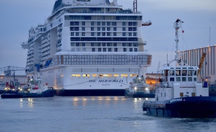 Le MSC Meraviglia doit être livré fin mai à Saint-Nazaire.