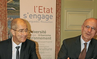 C. Bourquin (à g.) et P. de Bousquet.
