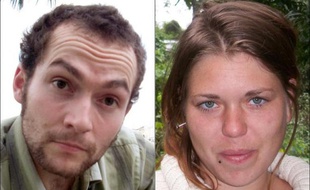 Photo montage datant de 22 septembre 2010 de Fannie Blancho et Jéremie Bellanger, deux Français tués en Bolivie à l'été 2010