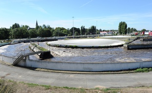 Illustration d'une station d'épuration.
