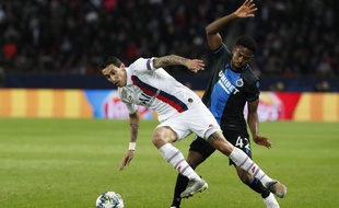 Di Maria lors de PSG-Bruges, le 6 novembre 2019 au Parc des Princes.