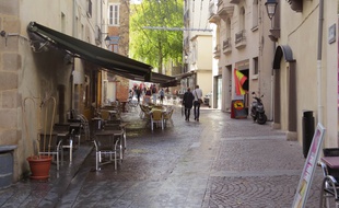 Le quartier Bouffay à Nantes (illustration).