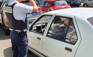Verbalisation d'un automobiliste ne respectant pas la circulation différenciée