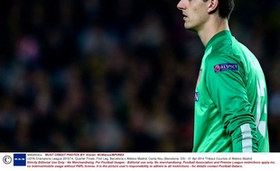 Thibaut Courtois avec l'Atletico, en 2014