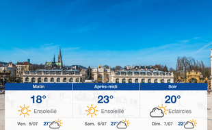 Météo Nancy: Prévisions du jeudi 4 juillet 2019