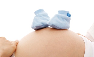 Illustration d'une femme enceinte.