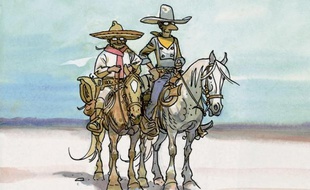 Jijé et Franquin vus par Jean Giraud/Moebius
