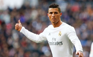 Cristiano Ronaldo lors du match entre le Real et l'Atlético Madrid le 27 février 2016.