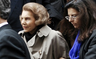 Liliane Bettencourt et sa fille Francoise Bettencourt Meyers le 6 juillet 2007 à Paris