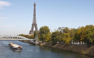La Tour Eiffel à Paris.