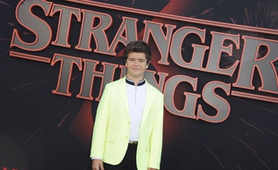 L'acteur de la série Strangers Things Gaten Matarazzo pour la présentation de la saison 3 à Los Angeles, le 29 juin 2019.