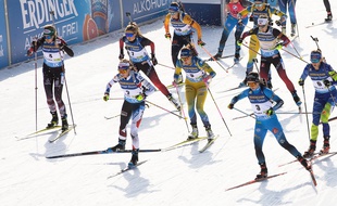 La mass-start des Mondiaux de Pokljuka, le 21 février 2021.