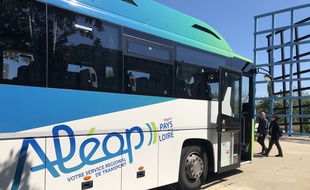 Un car Aléop, nouvelle marque de transports de la région Pays-de-la-Loire