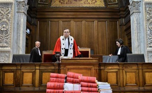 Le procureur général de Lyon Jacques Beaume au premier jour du procès de Christophe Khider et Omar Top El Hadj, auteurs de l'évasion à l'explosif de la centrale de Moulins en 2009, le 2 avril 2013