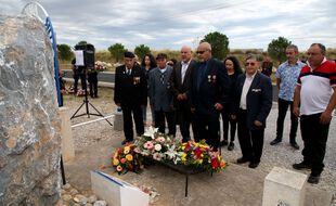 Une cérémonie lors de la journée nationale d'hommage aux Harkis, à Rivesaltes le 25 septembre 2019 (illustration).