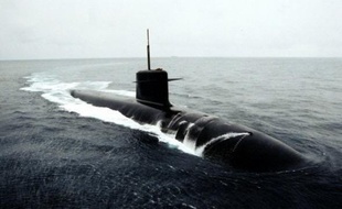 Le sous-marin nucléaire Le Triomphant .