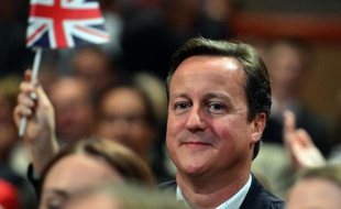 Le Premier ministre britannique David Cameron au congrès annuel du parti conservateur à Birmingham, le 28 septembre 2014