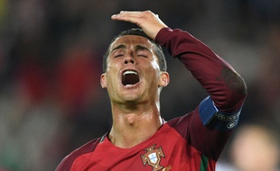 Cristiano Ronaldo lors du match entre le Portugal et l'Autriche le 18 juin 2016.
