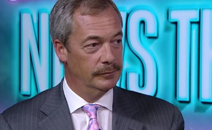 Nigel Farage, leader britannique pro-Brexit lors d'une interview le 12 août 2016.