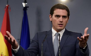 Albert Rivera, leader de Ciudadanos, le 30 octobre 2015, à Madrid