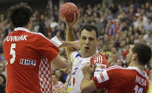 Jérôme Fernandez face à la Croatie, le 24 janvier 2012
