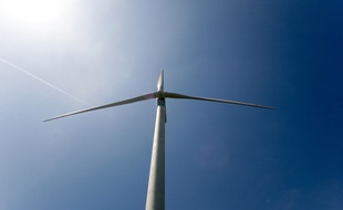 Illustration d'une éolienne.