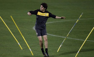 Le Brésilien Kaka lors d'un entraînement à Durban le 28 juin 2010.