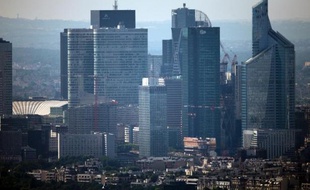Le quartier d'affaires de La Défense près de Paris, le 14 juillet 2013
