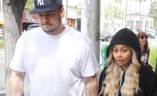 Rob Kardashian et Blac Chyna dans les rues de Los Angeles