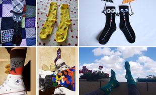 Nos lectrices et lecteurs ont partagé leurs photos de chaussettes.