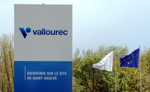 Entrée de l'usine Vallourec, le 30 avril 2015 à Saint-Saulve (Nord)