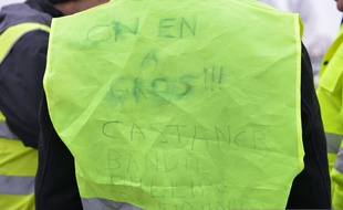 Illustration d'une manifestation des «gilets jaunes».