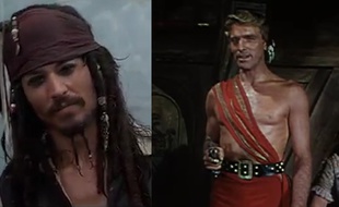 Capture d'écran de «Pirate des Caraïbes» à gauche, «Le Corsaire rouge» à droite.