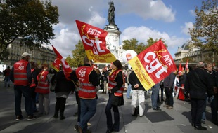Manifestation à l'appel de la CGT, le 23 septembre 2015 à Paris